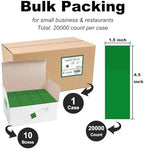 NATURALABEL Self-Adhesive Napkin Bands, Bulk Pack of 20,000, Green - Image 2