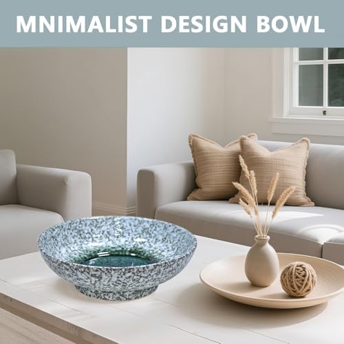 10" Decorative Bowl,Ceramic Fruit Bowl for Kitchen Counter,Coffee Table, Dining Room,Table Centerpiece Bowel,Entryway Key Holder & Jewelry Organizer (Evil Eye) - Image 4