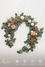 Ling's moment 5 FT Brown Artificial Flower Garland - Image 5