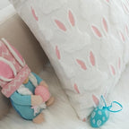 JOJUSIS Decorative Pillow Covers Pack of 4 Throw Pillowcases Faux Fur Couch Cushion Easter Rabbit 20" x 20" - Image 5