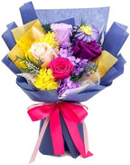 QOEAZY Flowers for Delivery, Preserved Flowers Bouquet with Gift Box, Rose Gifts for Women Mom Grandma by QOEAZY