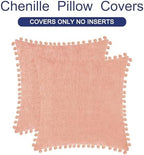 CaliTime Decorative Couch Throw Pillow Covers 22 X 22 Inches Dusty Pink - Image 6