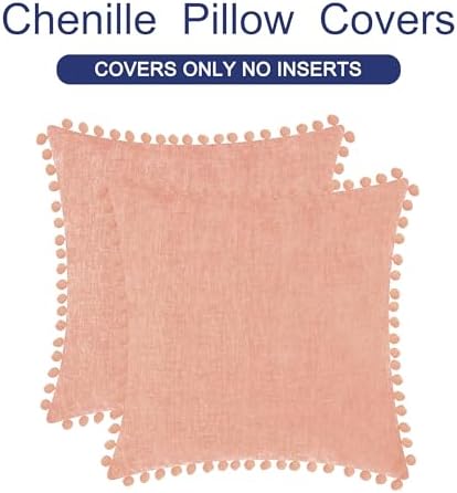 CaliTime Decorative Couch Throw Pillow Covers 22 X 22 Inches Dusty Pink - Image 6
