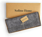 Solino Home 100% Pure Linen Table Runner Black Long, Athena 14 x 144 in - Image 5