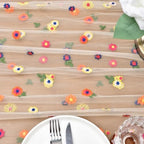 6 Pack Flower Table Runner Floral Daisy Fall Wedding Birthday Party Decor - Image 6