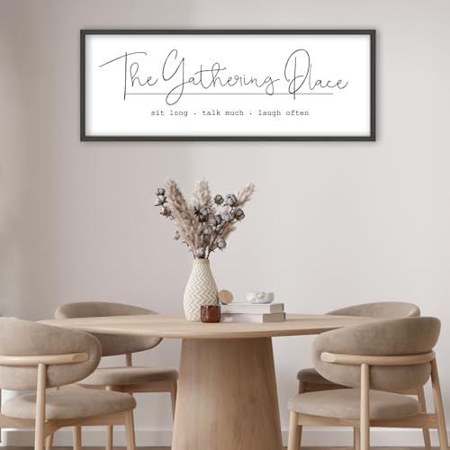 The Gathering Place Wall Art 32x12 Inch Gather Sign for Dining Room Kitchen - Image 4