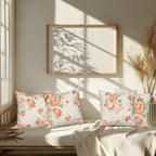 Orange Flower Throw Pillow Covers 24"x24" Set of 4, Countryside Floral Sofa Cushion Cover for Chair Couch Bed Living Room Office Car Garden Patio Farmhouse Indoor Outdoor Decorative - Image 7