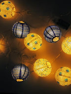 The Dreidel Company 10 Mini Round Lantern Hanukkah String Lights 9' Ft. Long, 4-Pack Pre-Assemble LED Battery Powered 3" Inch Orb - Image 6