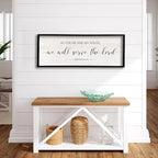 As For Me And My House We Will Serve The Lord Wall Decor 40" x 15", Black - Image 6