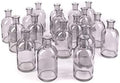 Bud Vases, Apothecary Jars, Decorative Glass Bottles, Centerpiece for Wedding Reception, Elegant Antique Decoration, Mini Flower Vases, Small Medicine Bottles for Home Decor (Smoke Gray, Set of 48) by SereneSpacesLiving