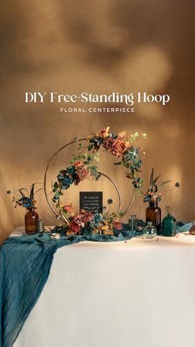 Ling's moment Artificial Fall Flowers Wedding Rustic Teal Grand Combo - Image 4