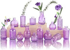 Bud Vases for Centerpieces Wedding,Flower Vases in Bulk for Rustic Home Decor,Small Vases for Wedding,Mother's Day,Graduation,Christmas,Birthday Party,Valentine's Day(Purple,15 Pcs) by earthgadgets