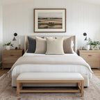 Topfinel 4 Packs Natural Decorative Throw Pillows Covers 26x26 Inch for Living Room Couch Bed Sofa, Rustic Farmhouse Boho Neutral Home Decor, Soft Plush Striped Corduroy Square Cushion Case 65x65 cm - Image 7