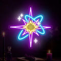 Starburst Neon Sign, Mystical Cosmic Light for Bedroom, Dorm & Studio Decor by mllusxg