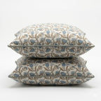 Floral Pillow Covers Teal Blue Set of 2 Pillow Covers 24 x 24 inches Farmhouse Pillow Covers for Couch Bed Bedroom Living Throw Pillow Covers Boho Decorative Pillow for Spring - Image 7