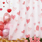 youleyar Valentine's Day Curtains for Living Room, 96 Inch Length Red Heart Rose Printed Pattern Curtain, Rod Pocket Window Drapes Decorations for Bedroom Dining Room Drapes, 52W x 96L - Image 7