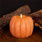Fall Decorations for Home - Flickering Flameless Wax Pumpkin LED Candle - Image 6