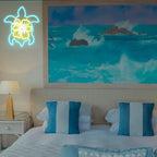 Sea Turtle Neon Sign Hibiscus LED Neon Lights for Wall Bedroom Bar Decor - Image 5