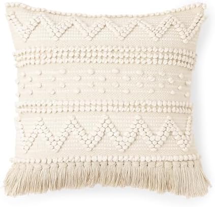 · REDEARTH · Textured Handwoven Throw Pillow Cases - Scandi Chic Natural - Image 4