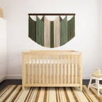 Tie-Dye Macrame Wall Hanging Large Dip Dye Yarn Tapestry Home Boho Wall Decor Ombre Art Headboard Bedroom Living Room Apartment Birthday Gift Xmas,Green with Beige - Image 3