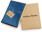 Solino Home 100% Pure Linen Napkins Indigo Blue Woven, 20 x 20 in, Set of 4 - Image 4