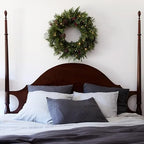 Balsam Hill Outdoor Winter Evergreen Christmas Wreath - Timeless Cheer Front Door Wreath with Cedar & Fir Foliage & Battery-Operated LED Clear Lights, 34" - Image 7