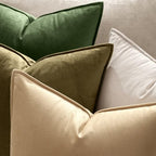 MIULEE Decorative Olive Green Velvet Euro Sham Throw Pillow Covers 24x24 in - Image 2