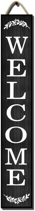 64 * 8 Inch - Welcome Sign for Front Door - Rustic Wood Plank Set, Standing/Hanging Porch Decor, Large, Indoor/Outdoor by Hilonret