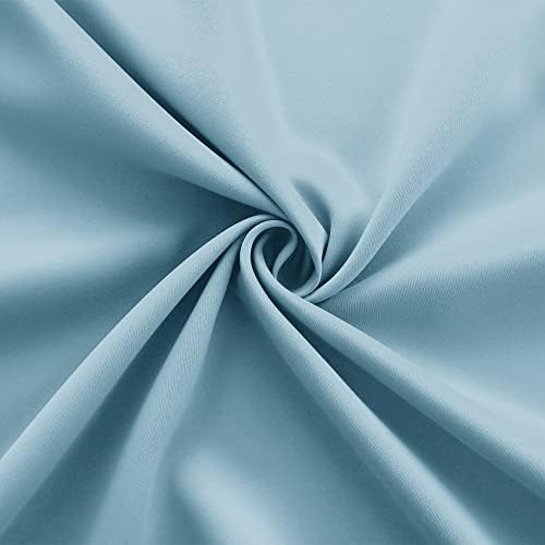 KOUFALL Baby Blue Blackout Curtains for Nursery 2 Panels Short Light Blocking Room Darkening Curtain for Kids Bedroom 54 Inch Length - Image 6