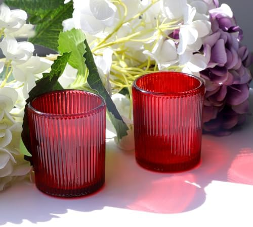 VOHO 24pcs Red Votive Candle Holders for Table Centerpiece Valentines Day - Image 4