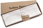 Solino Home Cotton Linen Placemats White Hemstitch, 14 x 19 in, Set of 4 - Image 4