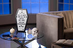 Nomnu Coffin Letter Board, White Goth Decor w/Bat Stickers, Spooky Emojis - Image 2