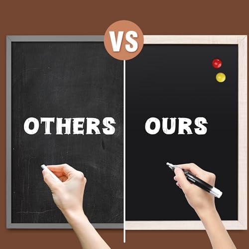 SELEAD Magnetic Chalkboard Words Sign - 24" x 36", White Wood Frame - Image 5