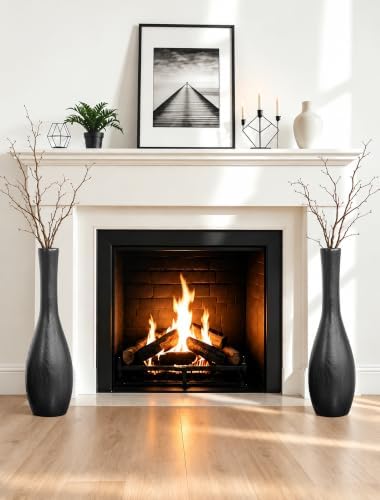 Hanobe 27.5" Tall Black Floor Vase for Modern Living Room Decor - Image 6