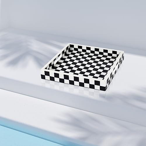 Handicrafts Home Handmade Resin Inlay Decorative Ottoman Serving Tray,12x12 - Image 4