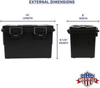 Sheffield XL Ammo Box Made in USA, Stackable Lockable Ammo Storage Box - Image 4