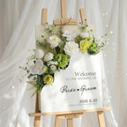 RattanView Wooden Welcome Wedding Sign with Flower Box 24 x 18 Inches by RattanView