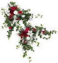 Ling's moment 2 Pack Red Floral Garland Wedding Arch Flowers by LingsMoment