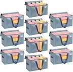 VENO Moving Bags, Wide Open Top, Clear Window, Light Blue, 10 Pack by Veno