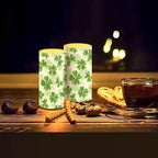 St Patricks Day Candles Battery Operated Flameless Candles with Remote Fall Decorations LED Fake Candles for Home Bedroom Irish Lucky Day Leaves Table Decor 3 inch Set of 2 - Image 7
