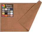 Homaxy PU Faux Leather Placemats for Dining Table, Set of 8, Brown by Homaxy