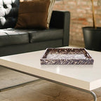 Handicrafts Home Resin Inlay Decorative Serving Ottoman Tray,17x11 - Image 6