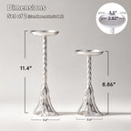 Cast Iron Candle Holder, 2 Pcs Candle Holders for Pillar Candles - Image 3