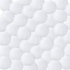 Treela 72 Pack White Chinese Paper Lanterns for Wedding Party Decor, 6" by Treela