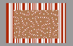 Tinideya 2 Pcs Christmas Layered Doormat Set, Candy Cane - Image 2