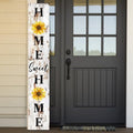 Welcome Porch Sign, Wooden, 47.2", Outdoor Front Door, Spring Summer by TOMPOP