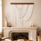 Large Macrame Wall Hanging, 31.5 x 31.5 Inch Boho Wall Decor Tapestry，Beige - Image 2