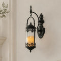 Rustic Antique Gothic Glass Candle Sconce for Fireplace by RONGHUAFUGUILighting
