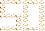 APTWOW 50PCS Gold Napkin Rings, Fall Thanksgiving Christmas Table Decor by APTWOW