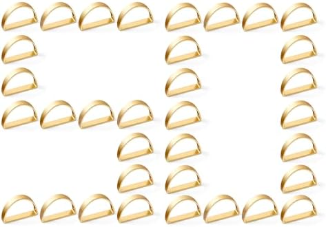 APTWOW 50PCS Gold Napkin Rings, Fall Thanksgiving Christmas Table Decor by APTWOW